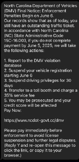 How to Spot the Texas DMV Text Scam Using Code 15C-16.003